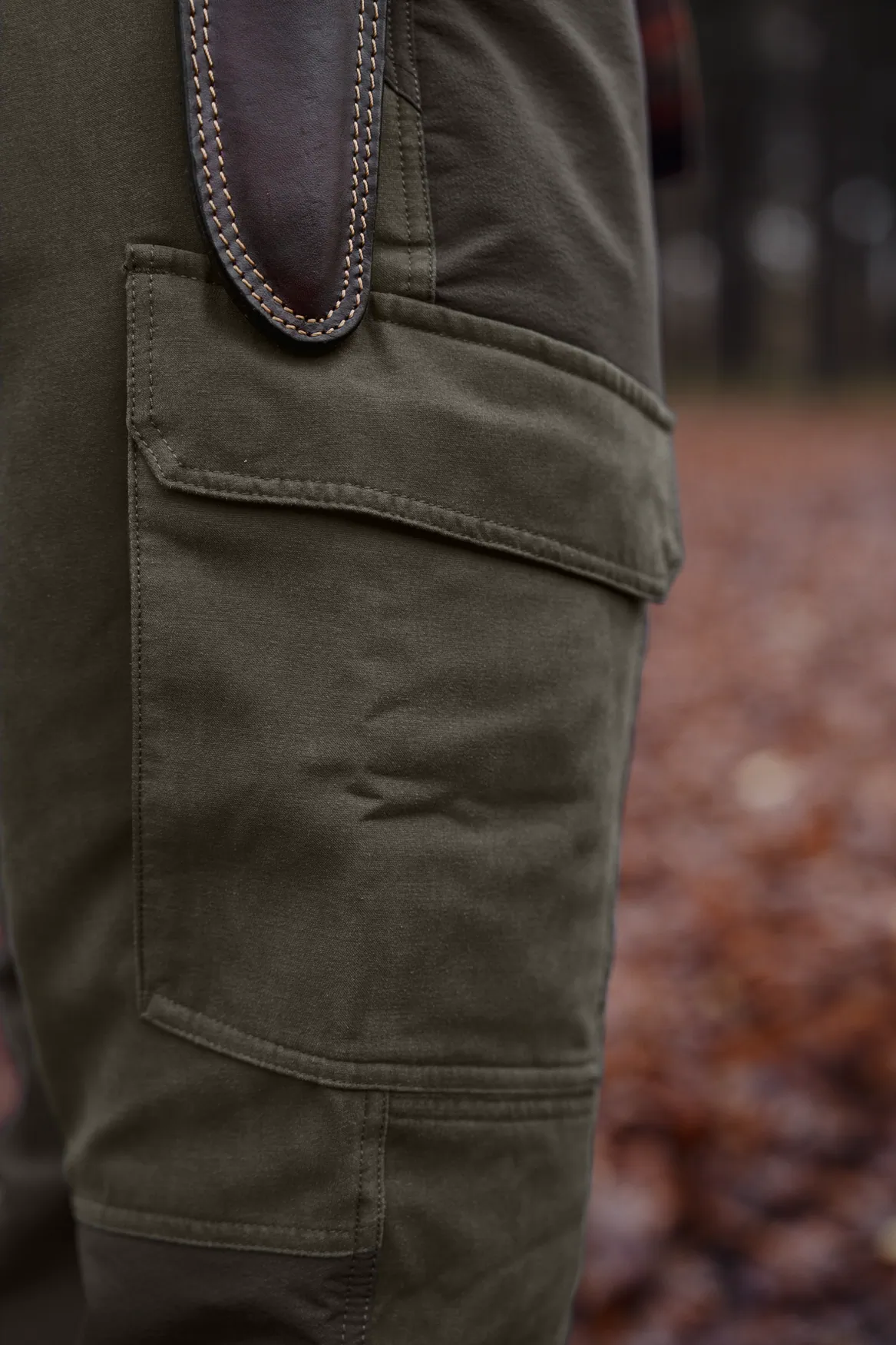 HARKILA Hill Trousers - Mens - Black Olive / Forest Night - Image 6
