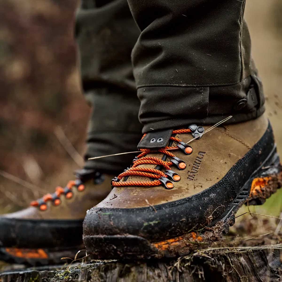 HARKILA Saxnas 7" GTX Boots - Mens - Mid Brown / Orange - Image 2