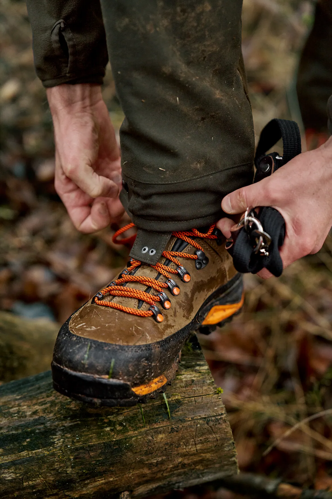 HARKILA Saxnas 7" GTX Boots - Mens - Mid Brown / Orange - Image 7