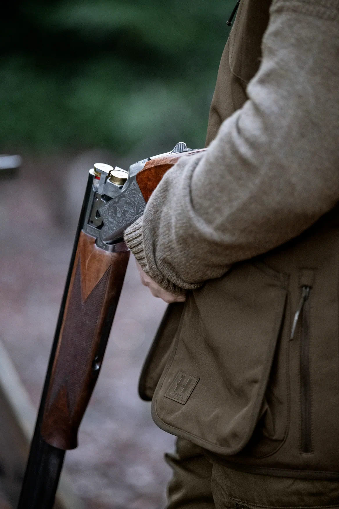 HARKILA Skye Shooting Waistcoat - Mens - Willow Green / Shadow Brown - Image 10