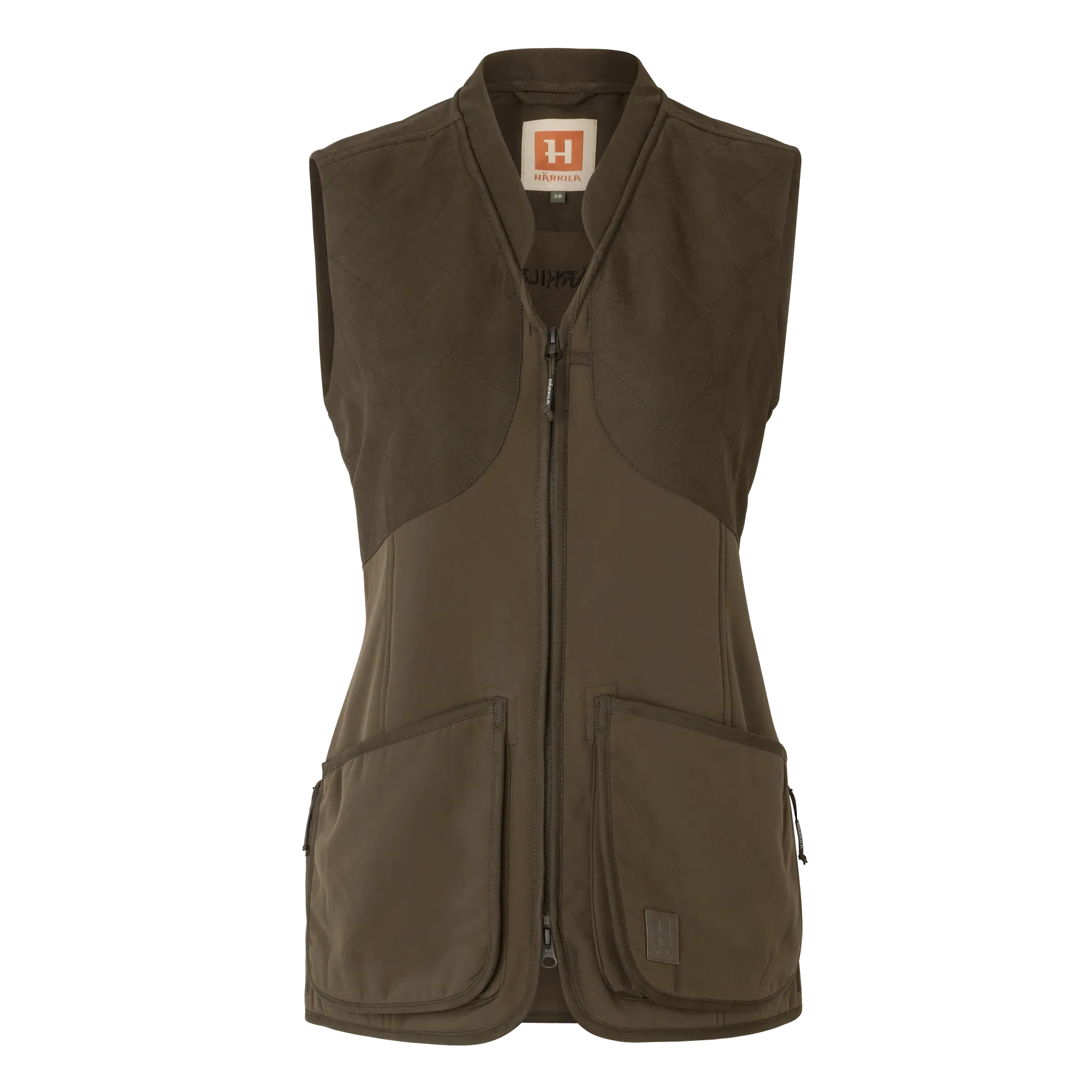 HARKILA Skye Shooting Waistcoat - Womens - Willow Green / Shadow Brown