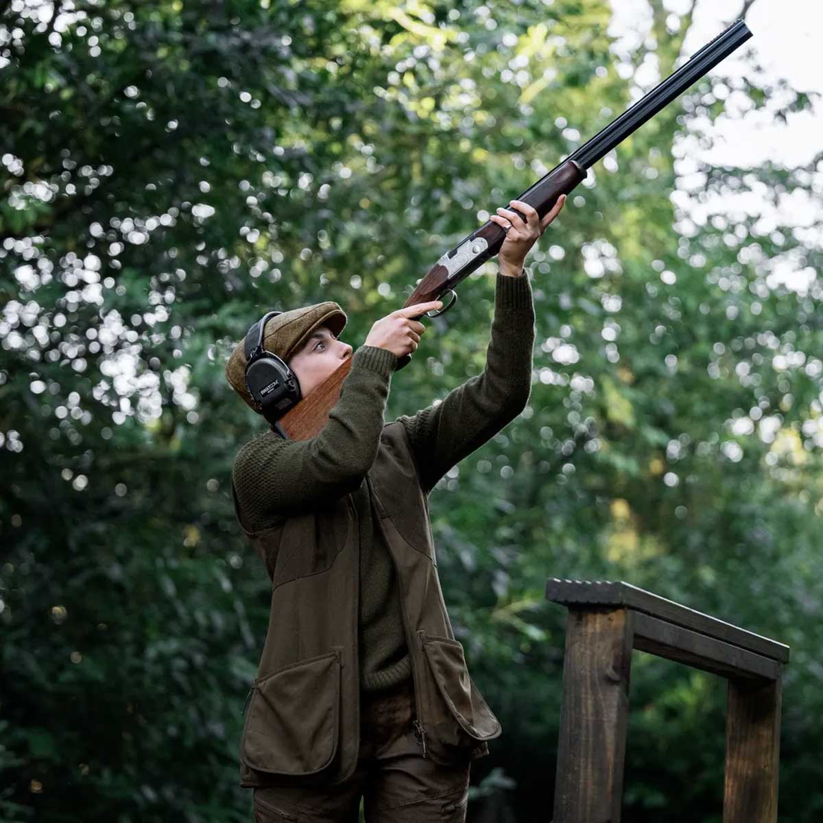 HARKILA Skye Shooting Waistcoat - Womens - Willow Green / Shadow Brown - Image 2