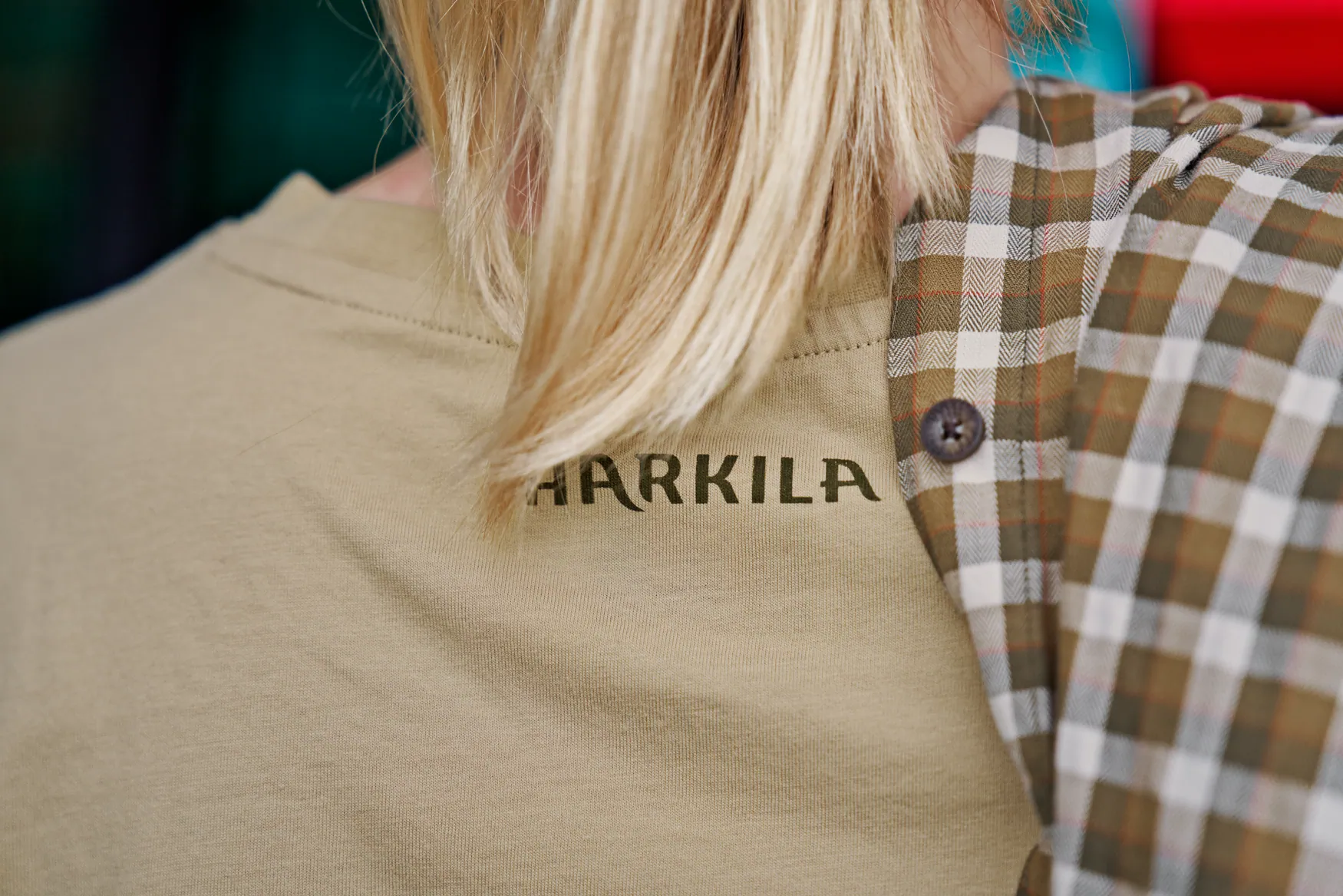 HARKILA Stag Badge T-Shirt - Womens - Sand - Image 8
