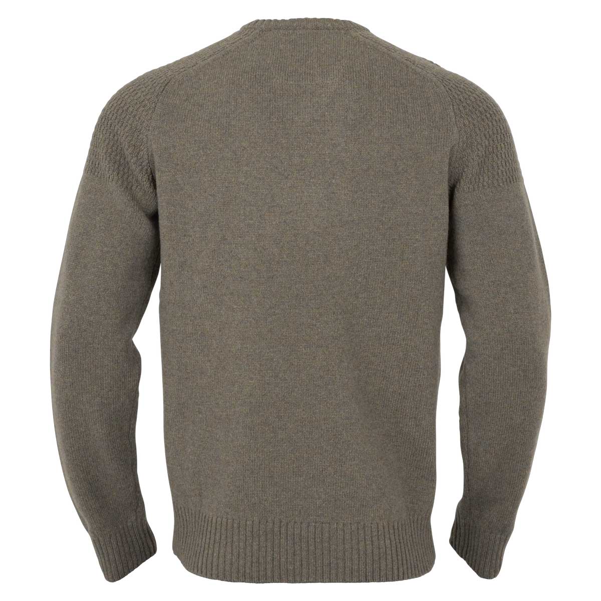 HARKILA Vincent Merino V-Neck Pullover - Mens - Dark Sand - Image 4