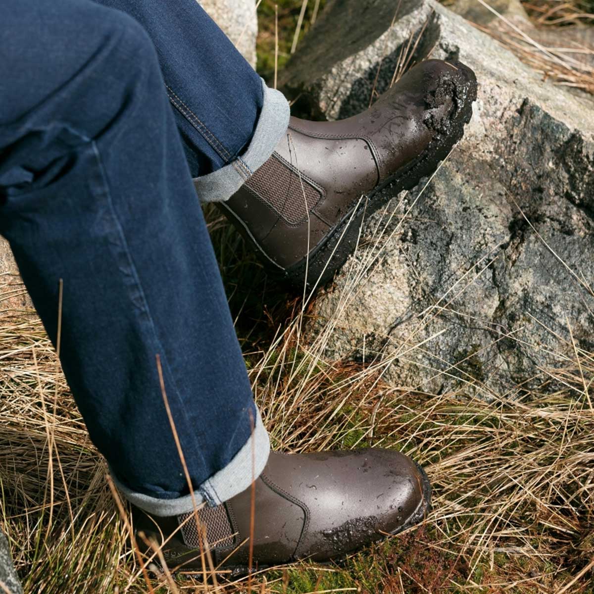 HOGGS OF FIFE Classic Dealer Safety Boots (D3) - Mens - Brown - Image 2