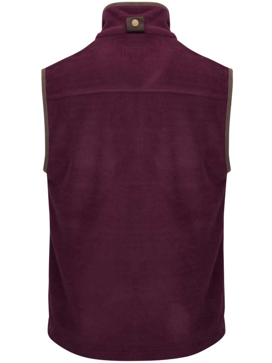 HOGGS OF FIFE Stenton Technical Fleece Gilet - Mens - Merlot - Image 2