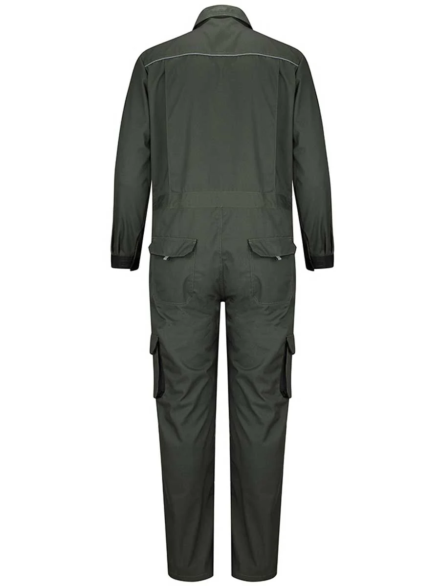 HOGGS OF FIFE WorkHogg Coverall - Zipped - Mens - Spruce/Black - Image 5