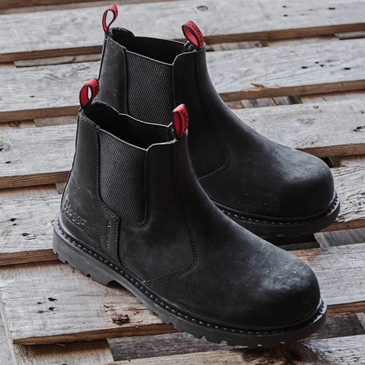 HOGGS OF FIFE Zeus Safety Dealer Boots - Mens - Crazy Horse Black - Image 2