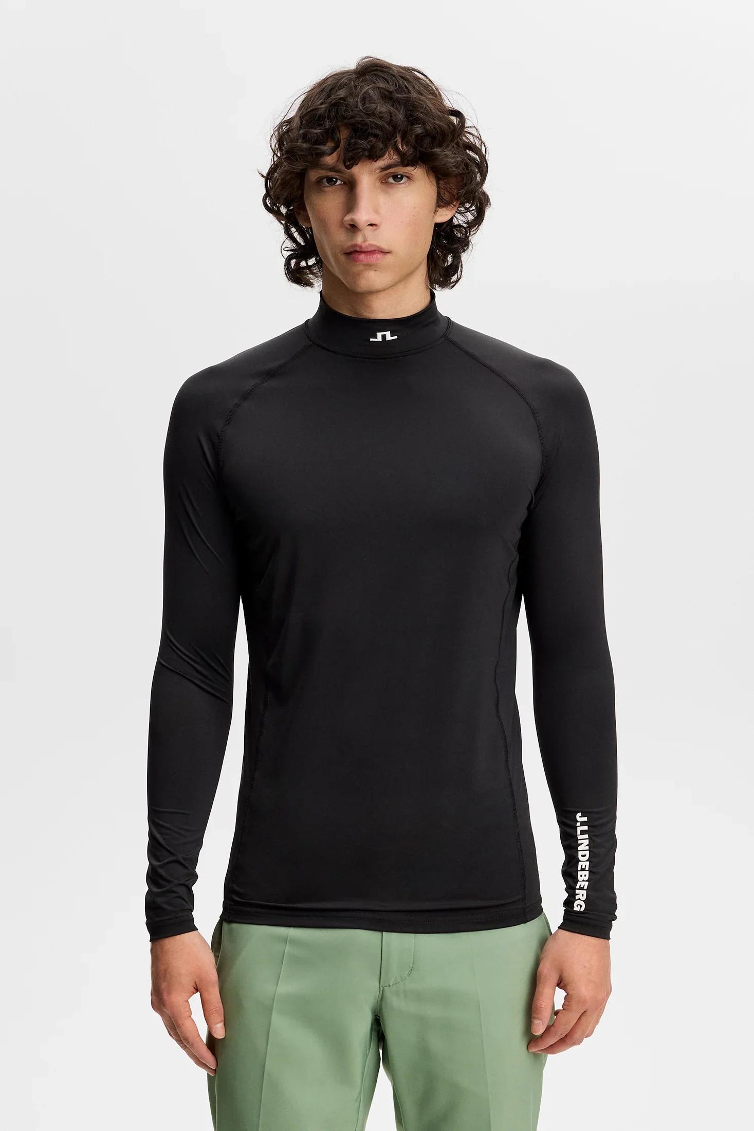 J.LINDEBERG Ello Compression Top – Men’s – Black - Image 2
