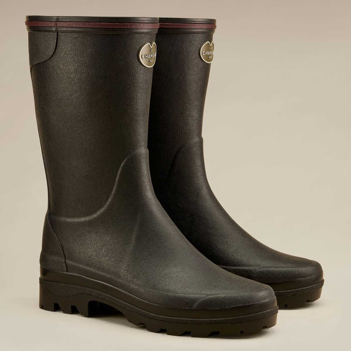 LE CHAMEAU Giverny Boots - Ladies Jersey Lined Bottillon - Black - Image 4