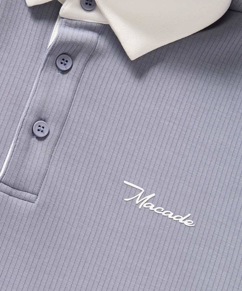 MACADE AR Tech Polo Shirt – Men's - Gray - Image 2