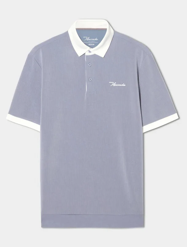 MACADE AR Tech Polo Shirt – Men's - Gray - Image 6