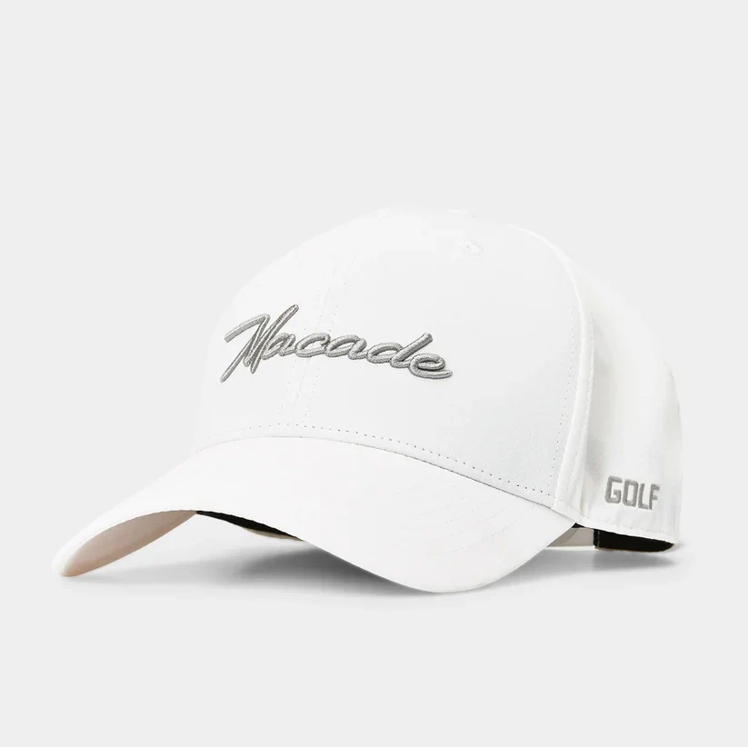 MACADE Range Golf Cap - Adjustable Snapback - White