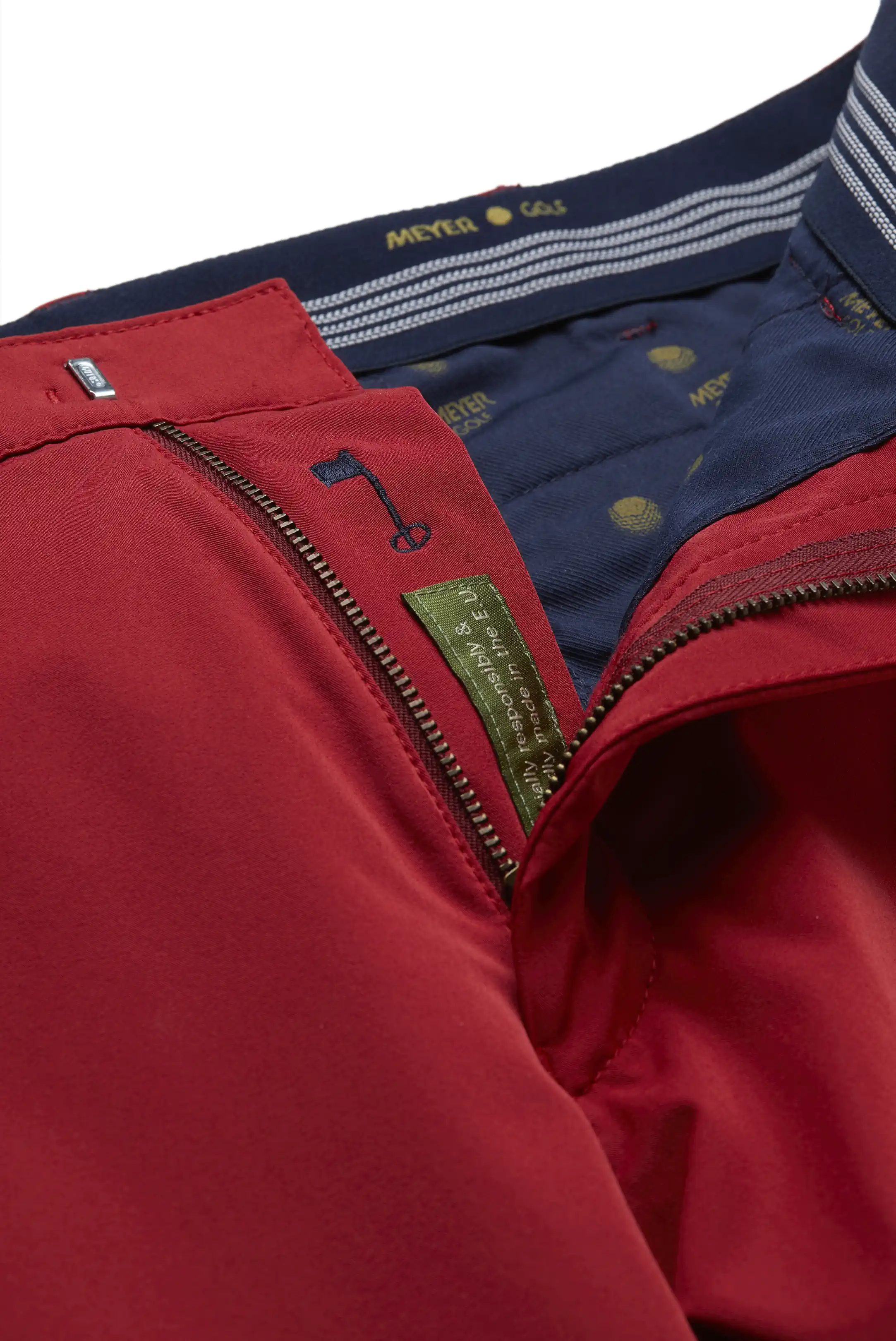 MEYER Golf Trousers - Augusta 8070 High Performance Stretch - Red - Image 6