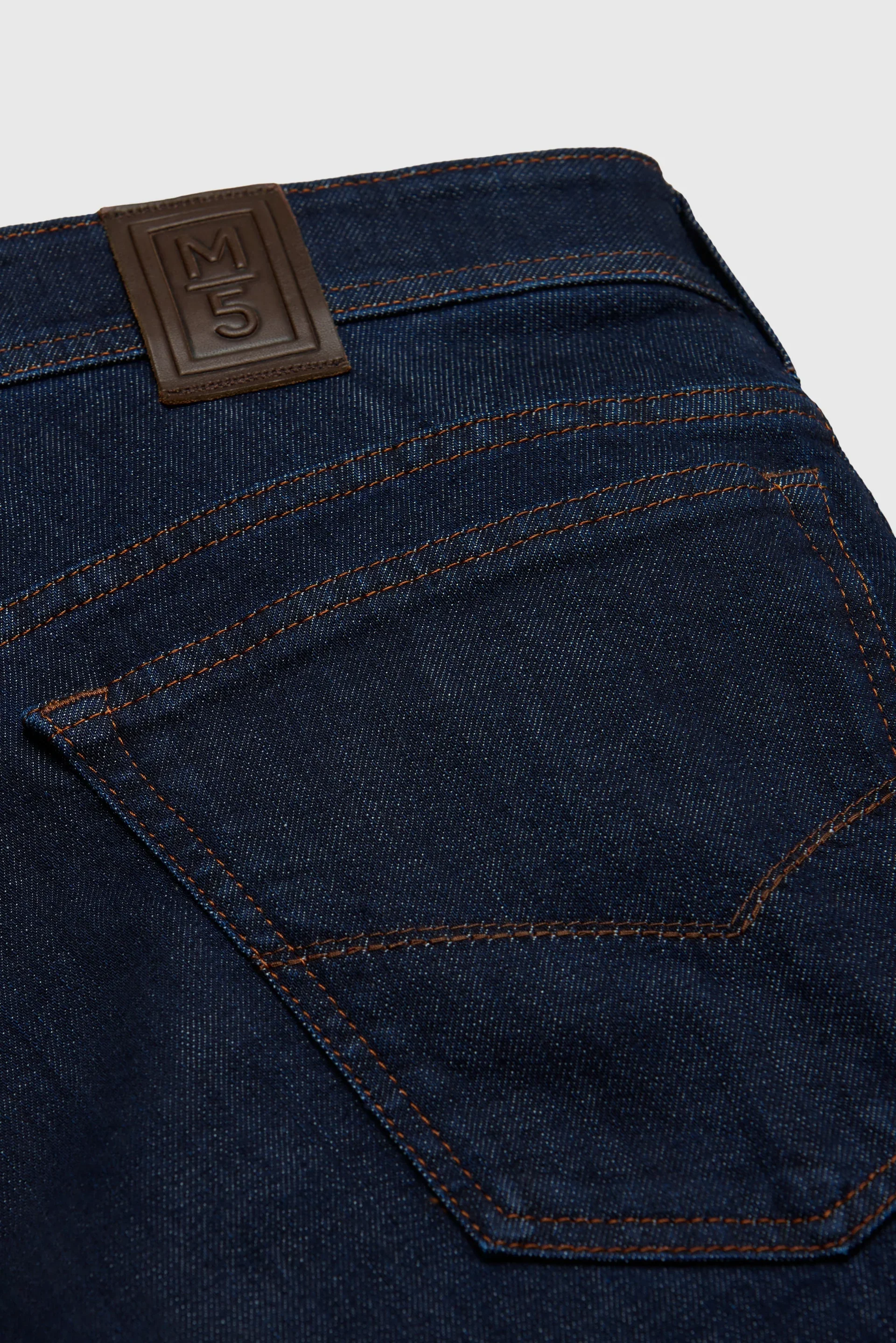 MEYER M5 Jeans – 6291 Modern Fit – Hand-Finished Organic Stretch Denim – Dark Blue Stone - Image 5