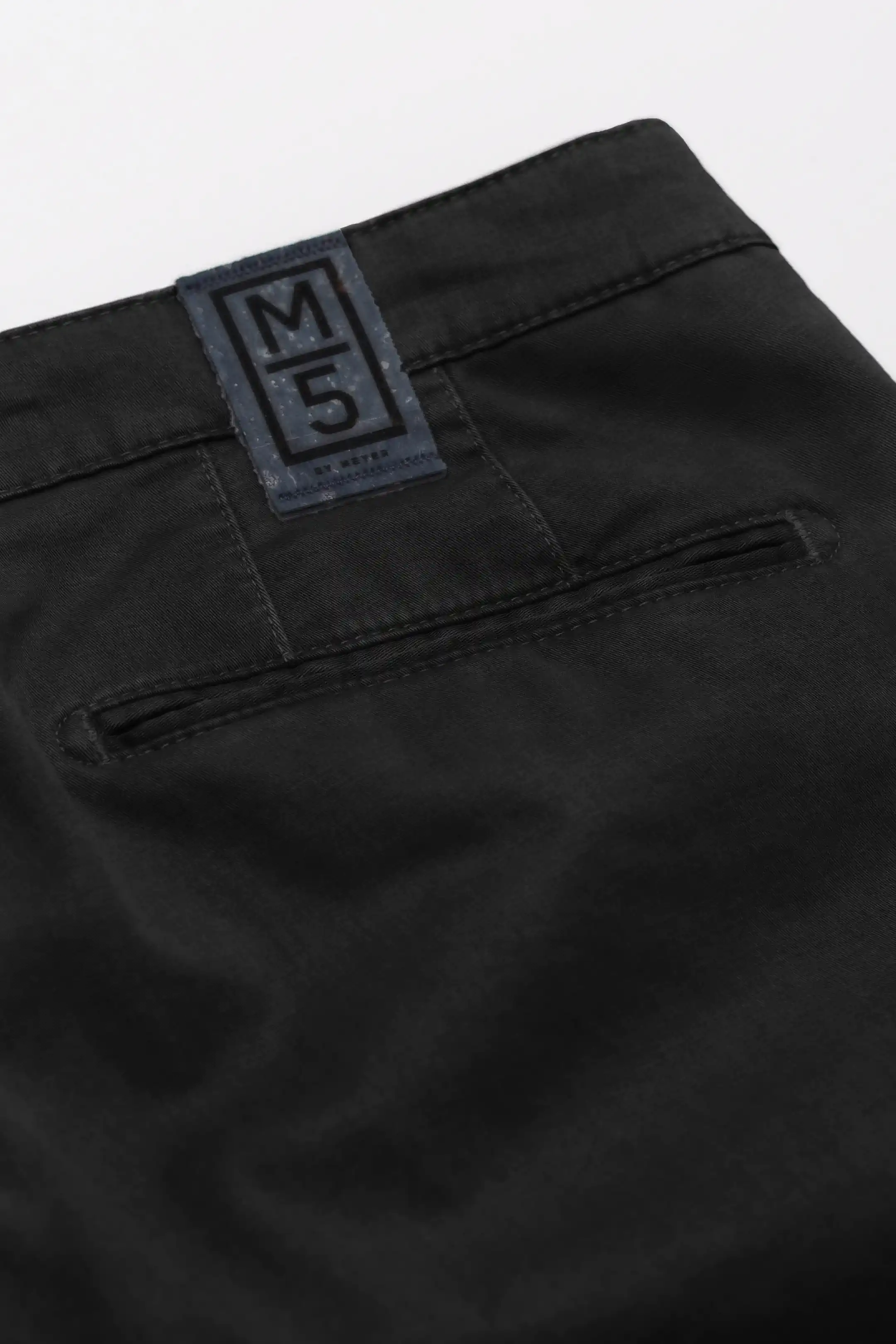 MEYER M5 6001 Organic Cotton Comfort Stretch Chinos - Black - Image 2