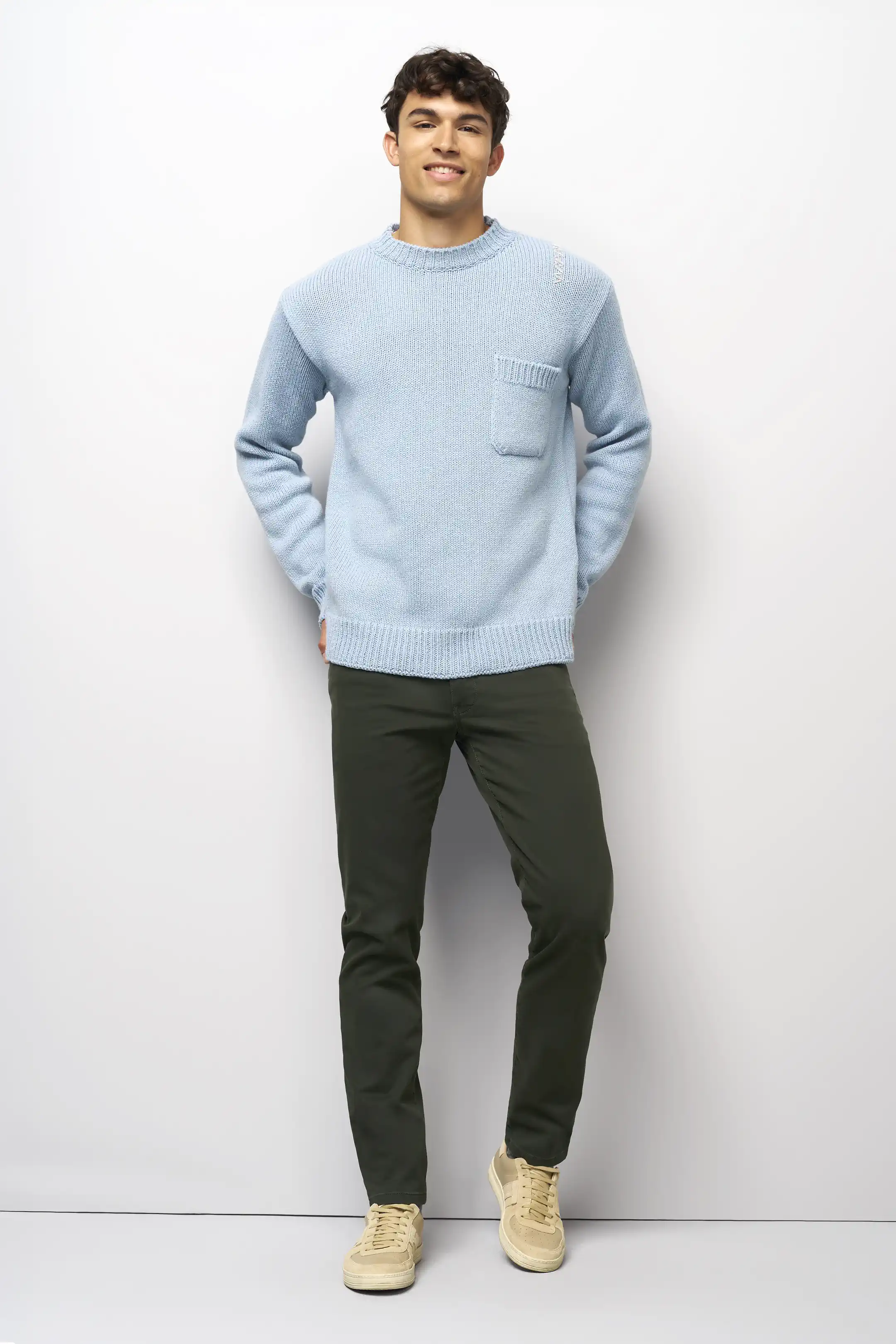 MEYER M5 6106 High Performance Satin Cotton Chinos – Dark Green - Image 6