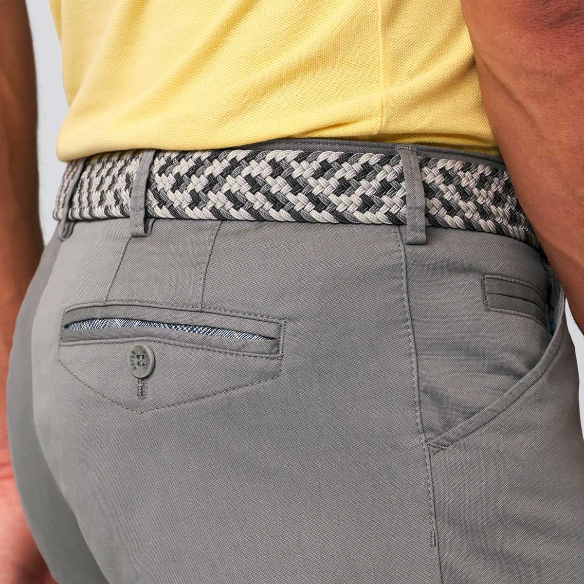 MEYER Woven Belt - Super Stretch - Multi Colour Grey - Image 2