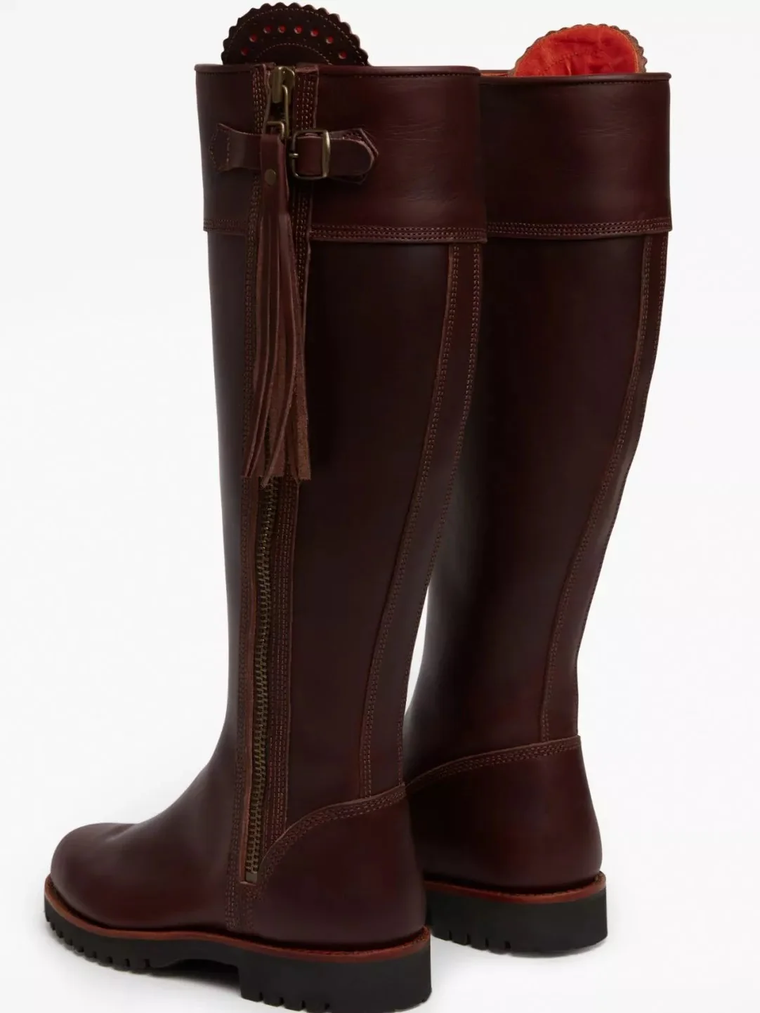 PENELOPE CHILVERS Long Tassel Boots - Leather - Conker - Image 3