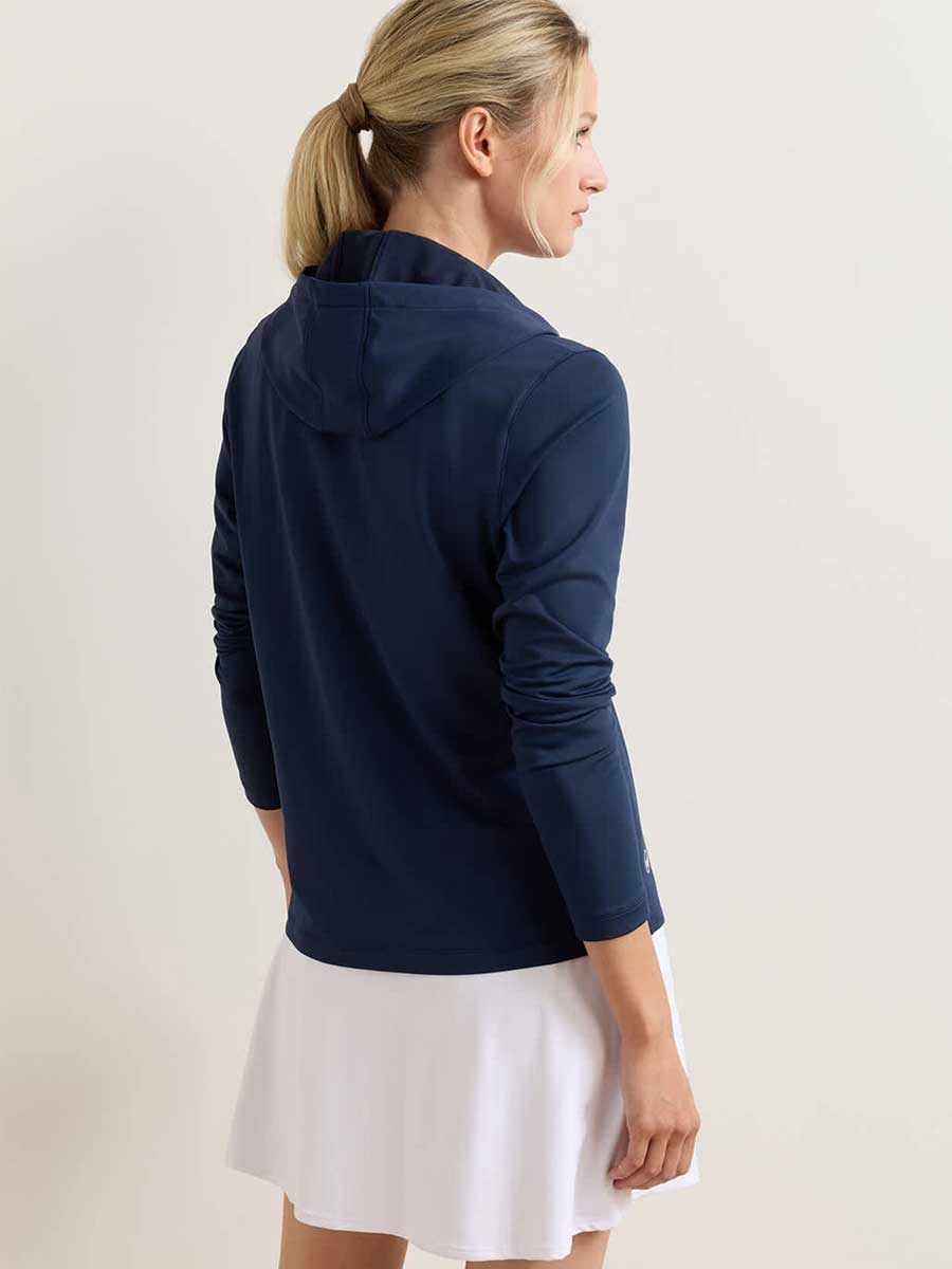 PETER MILLAR Pine Performance Hoodie - Womens - Navy - Image 3
