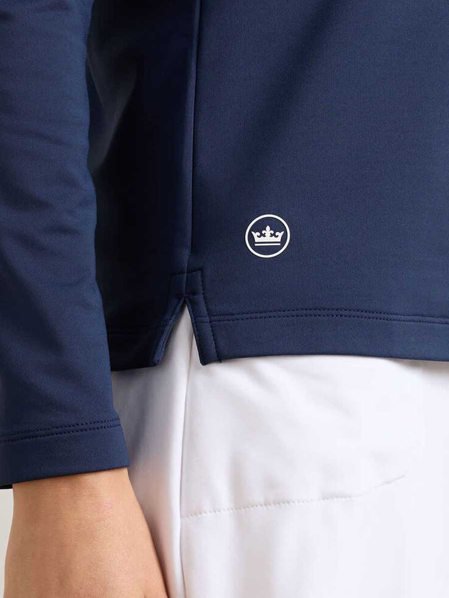 PETER MILLAR Pine Performance Hoodie - Womens - Navy - Image 5