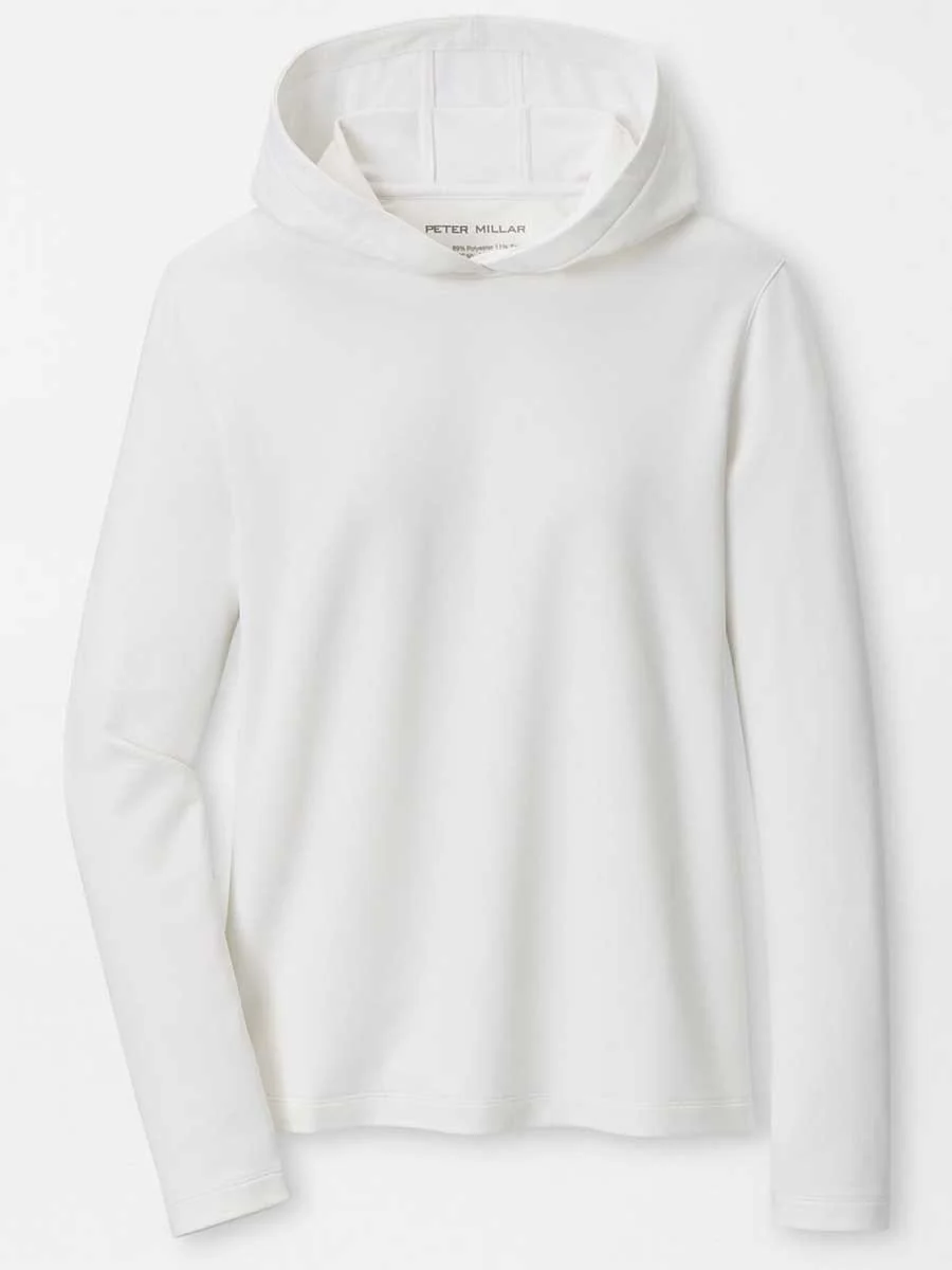 PETER MILLAR Pine Performance Hoodie - Womens - White