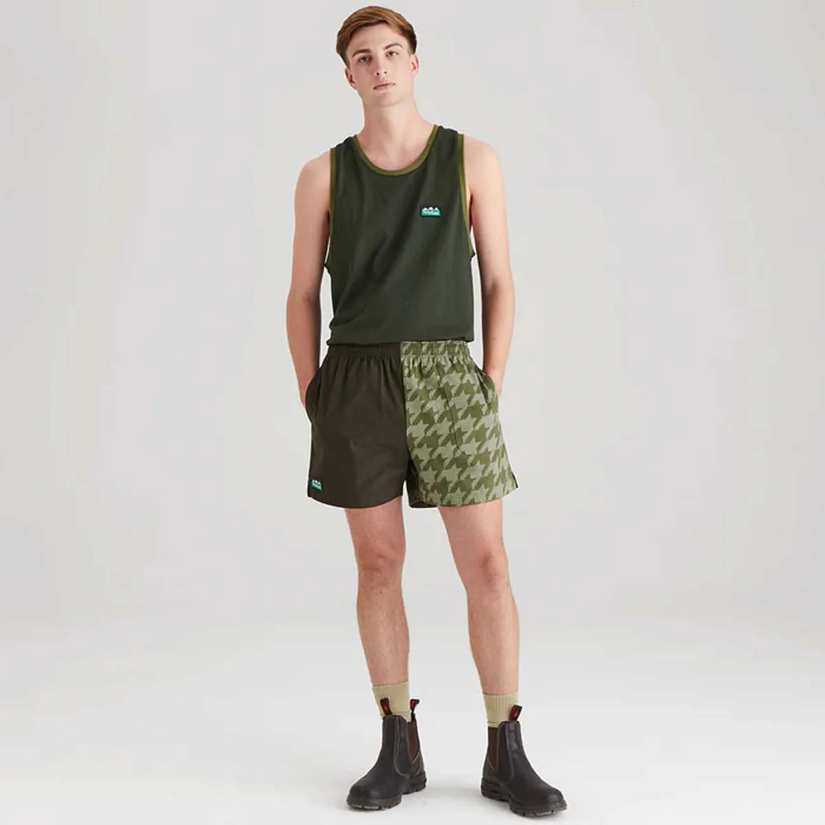 RIDGELINE Backslider Shorts - Deep Forest Print - Image 8