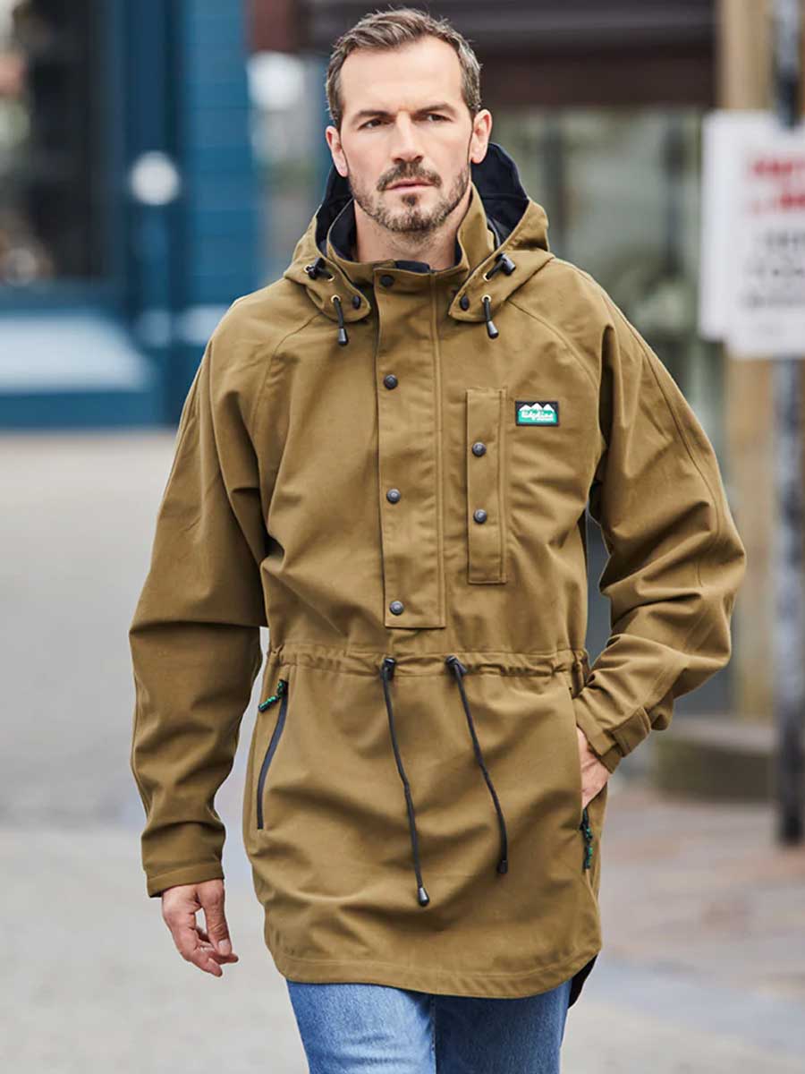RIDGELINE Mens Monsoon Classic Smock - Teak - Image 2