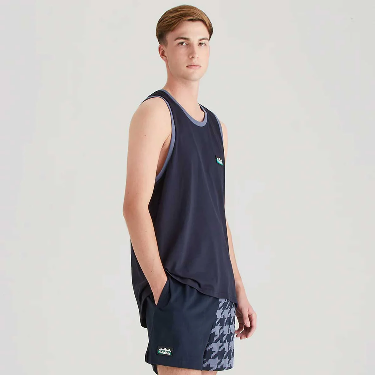 RIDGELINE Signature Singlet Top - Navy - Image 3