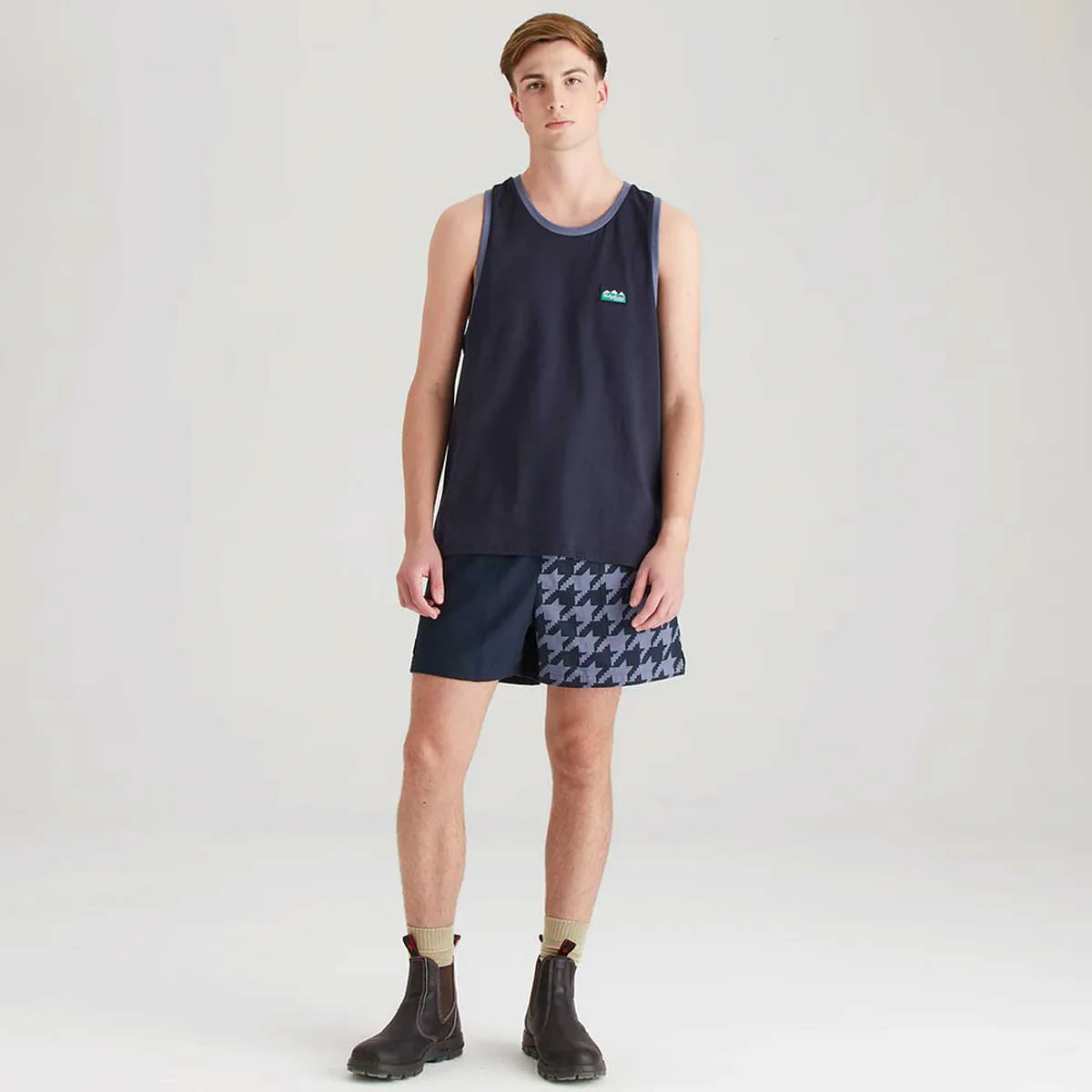 RIDGELINE Signature Singlet Top - Navy - Image 4