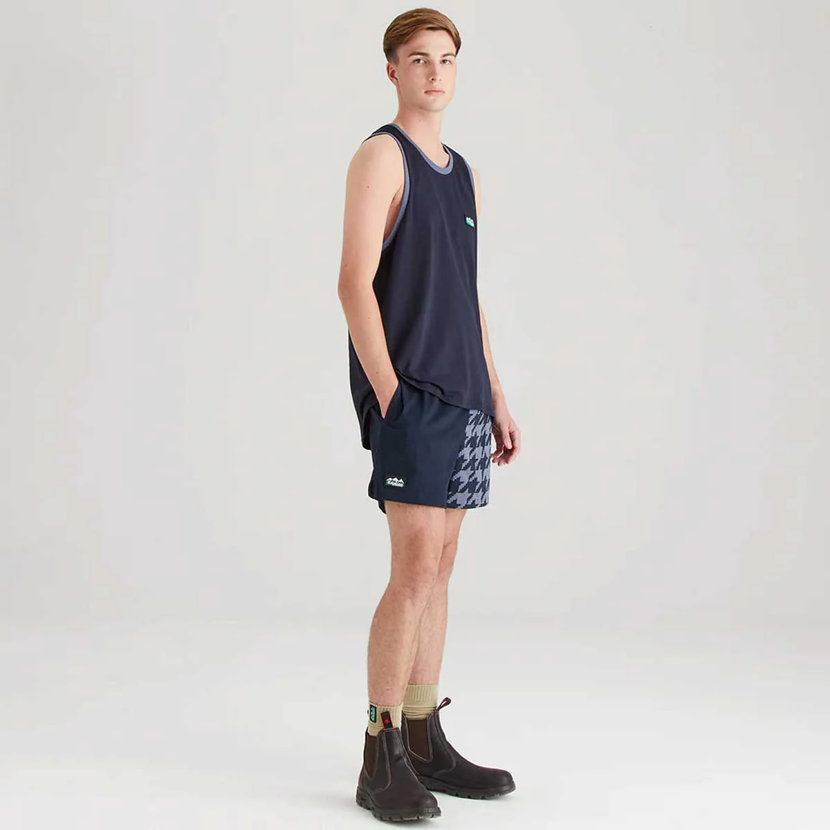 RIDGELINE Signature Singlet Top - Navy - Image 5