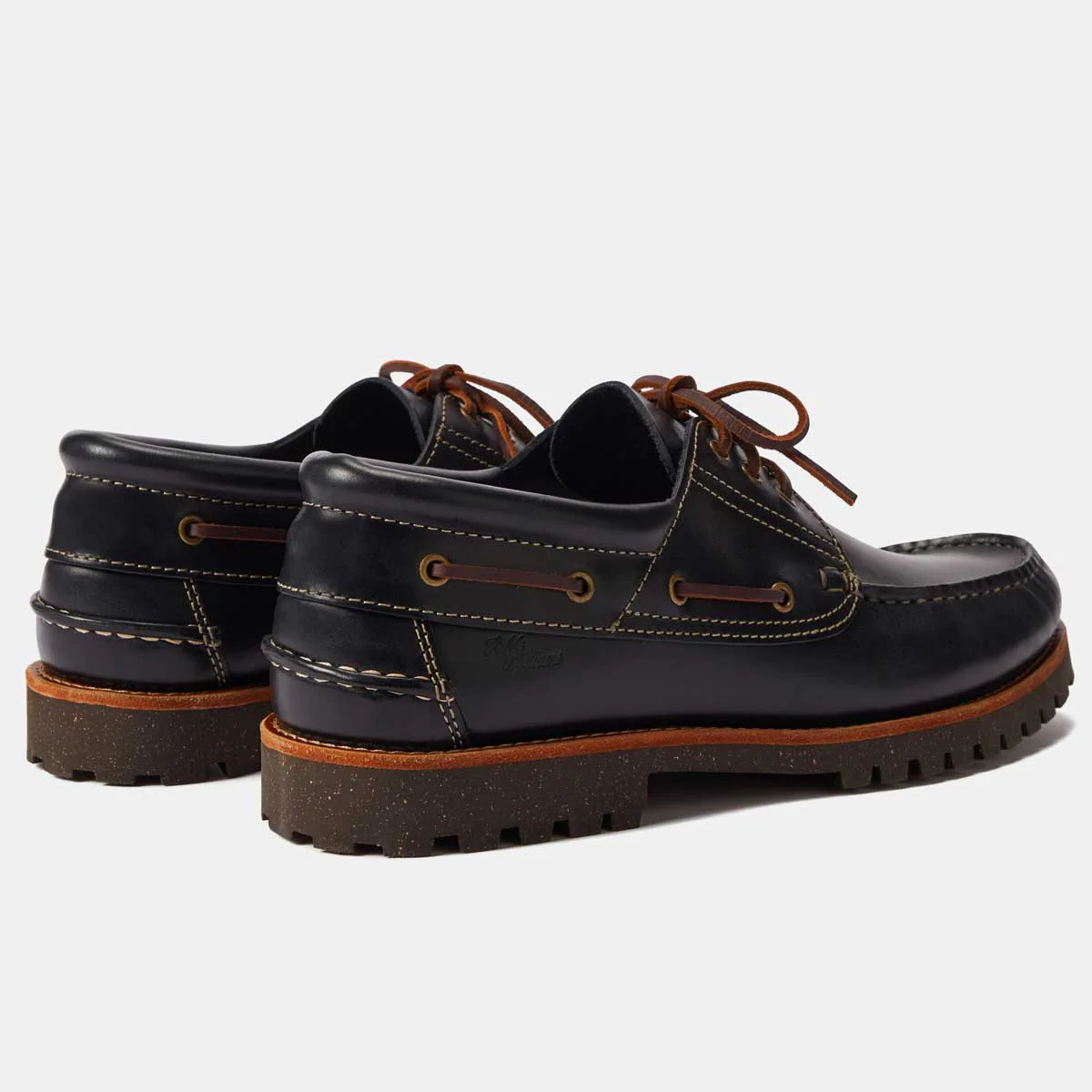 RM WILLIAMS Dockyard Moccasin Boat Shoes - Men's - Navy - Image 5