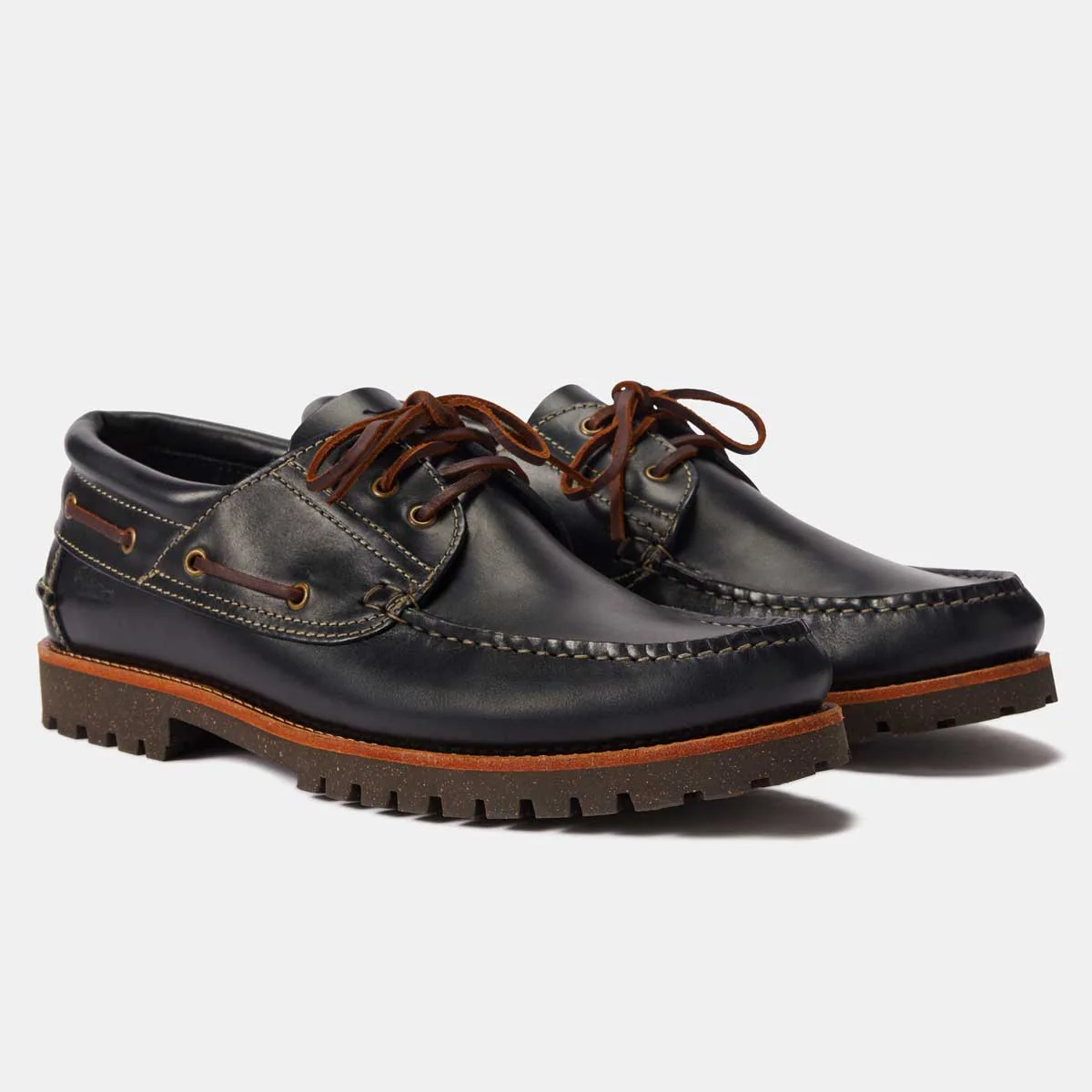 RM WILLIAMS Dockyard Moccasin Boat Shoes - Men's - Navy - Image 7