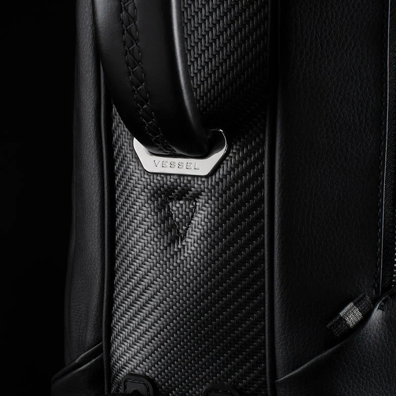 VESSEL Lux Carbon Stand Golf Bag - Pebbled White - Image 6