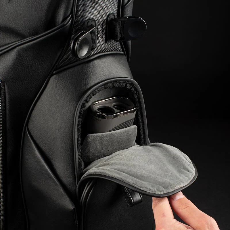 VESSEL Lux Carbon Stand Golf Bag - Pebbled White - Image 8