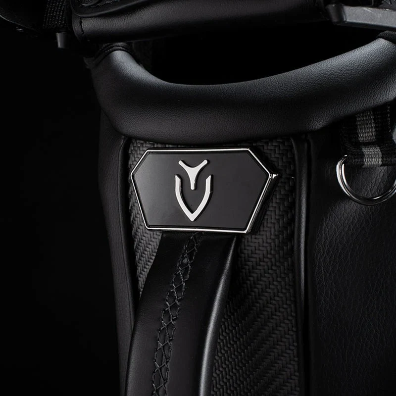 VESSEL Lux Carbon Stand Golf Bag - Pebbled White - Image 10