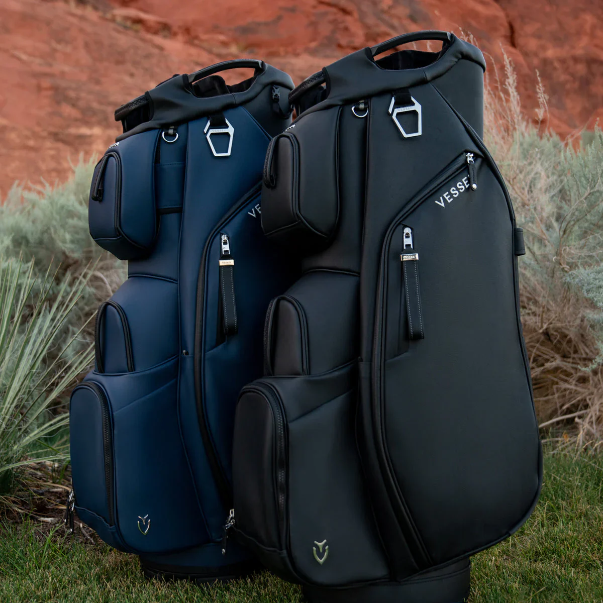 VESSEL Lux Cart II Golf Bag - Pebbled Navy - Image 20