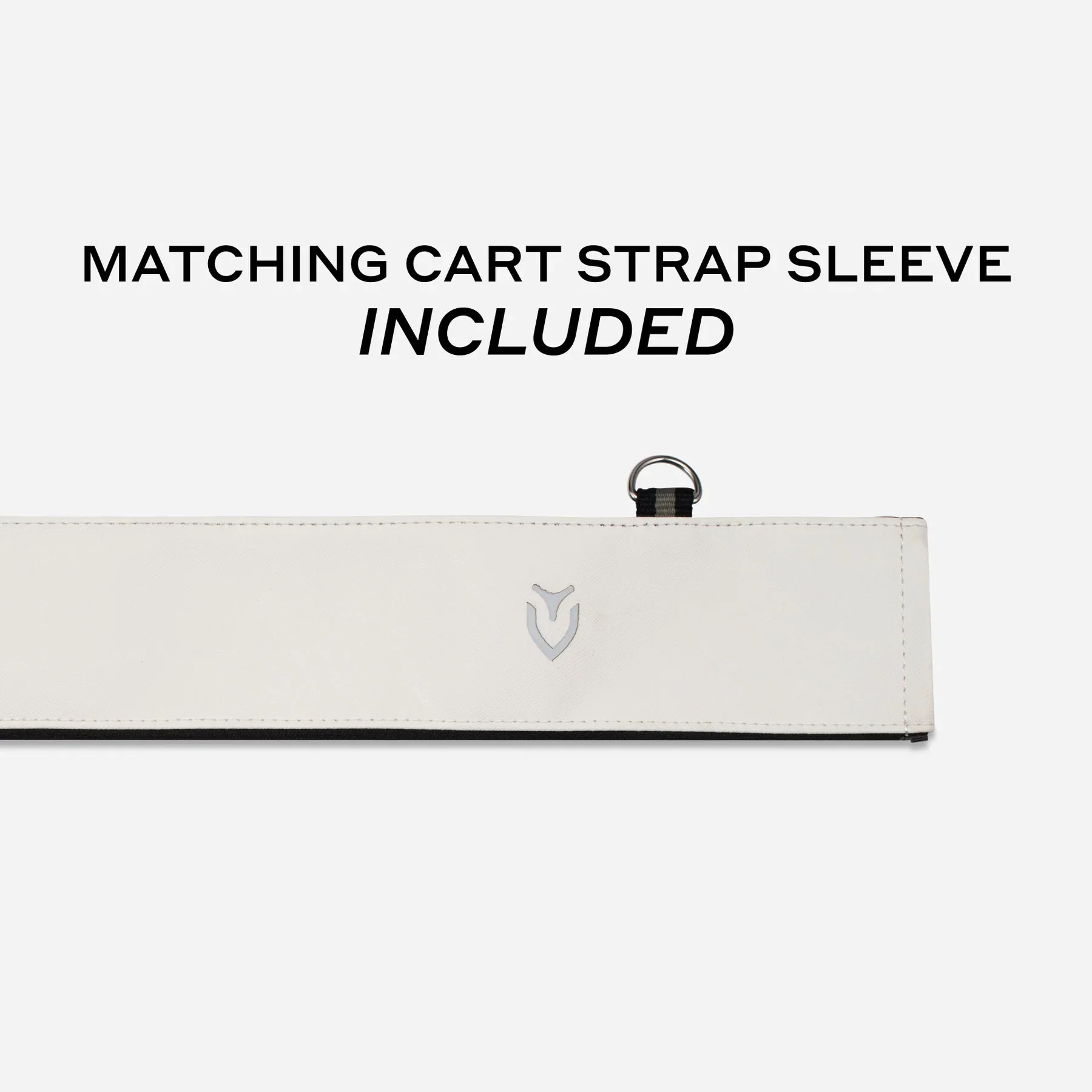 VESSEL Lux Looper Stand Golf Bag - Crosshatch White - Image 8