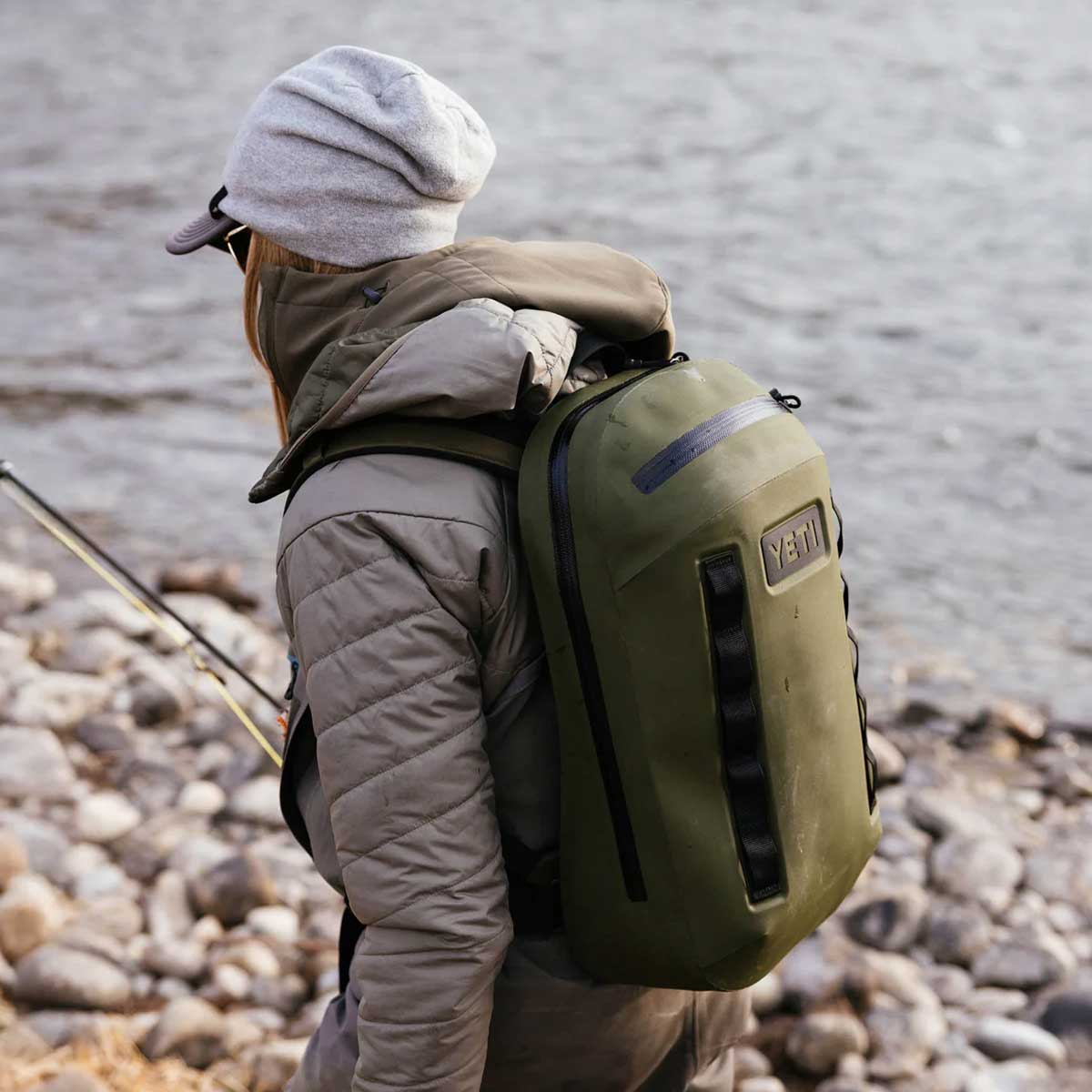YETI Cayo 15L All‑Weather Backpack - Olive - Image 2