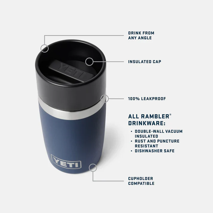 YETI Rambler 16 OZ (473ml) Travel Bottle with Commuter Cap - Red - Image 3