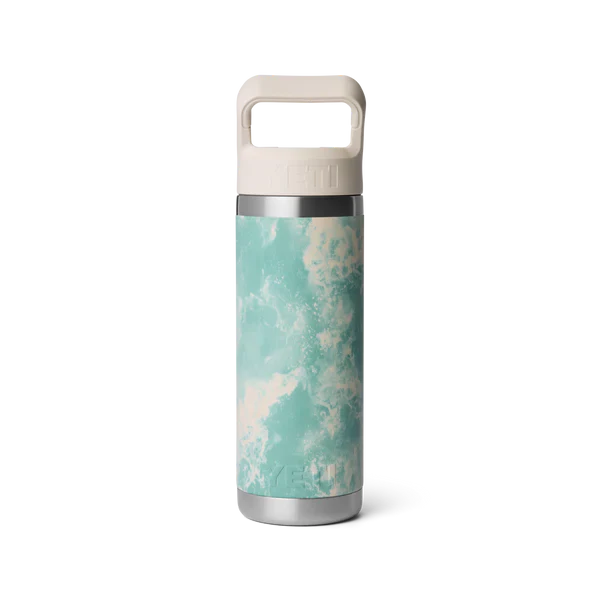 YETI Rambler 18 OZ (532ml) Bottle With Straw Cap - Sea View - Image 3