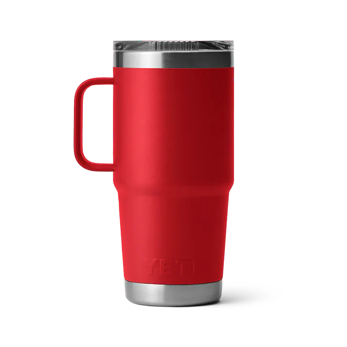YETI Rambler 20 OZ (591ml) Travel Mug With Stronghold Lid - Rescue Red - Image 3