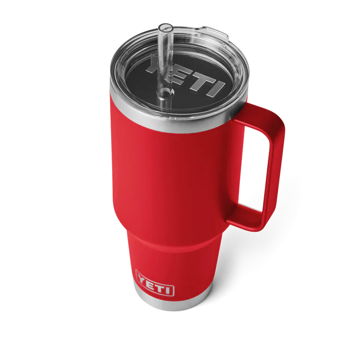 YETI Rambler 42 OZ (1242ml) Straw Mug With Straw Lid - Rescue Red - Image 2