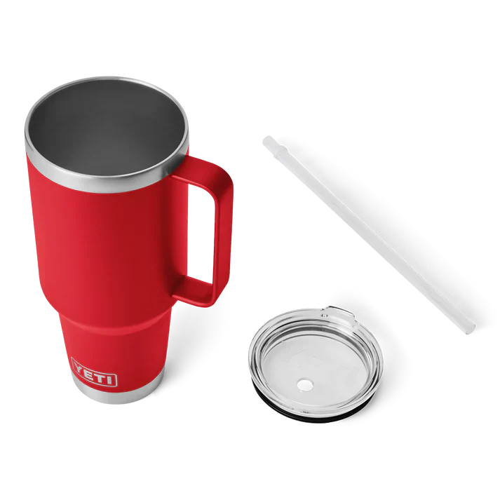 YETI Rambler 42 OZ (1242ml) Straw Mug With Straw Lid - Rescue Red - Image 4