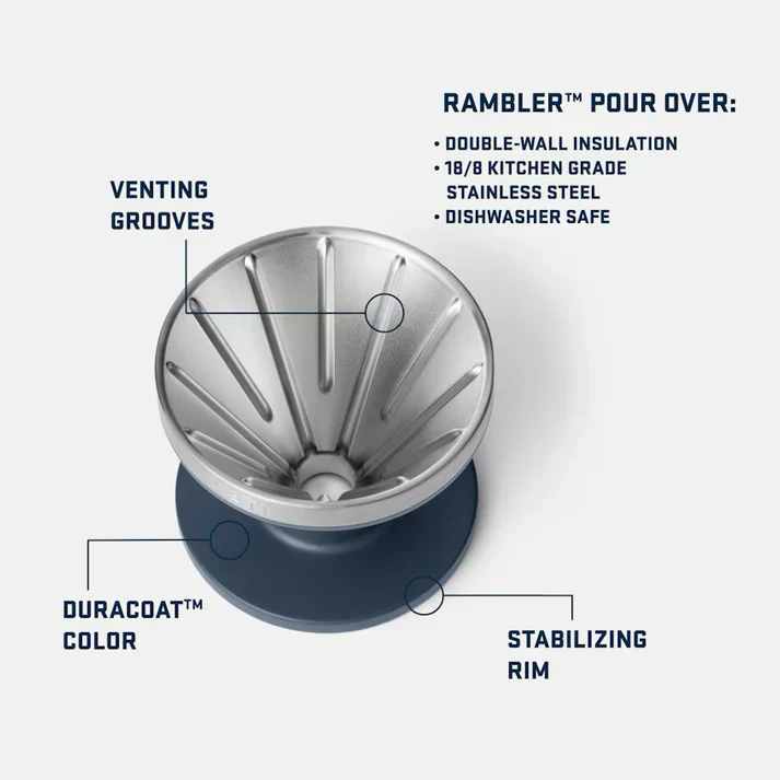 YETI Rambler Pour Over - Black - Image 3